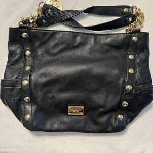 Michael Kors Black Leather Shoulder Bag